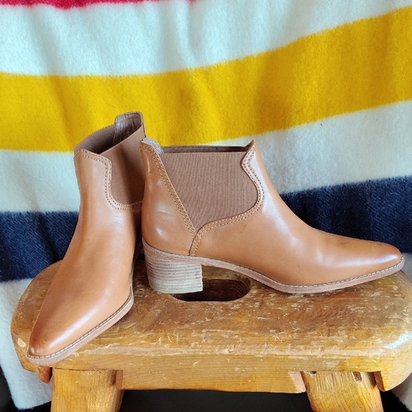 Roolee Brown Leather Ankle Boots Women's Size 10 - Picture 6 of 12